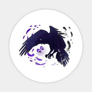 Asexual Pride Flag Galaxy Raven Magnet